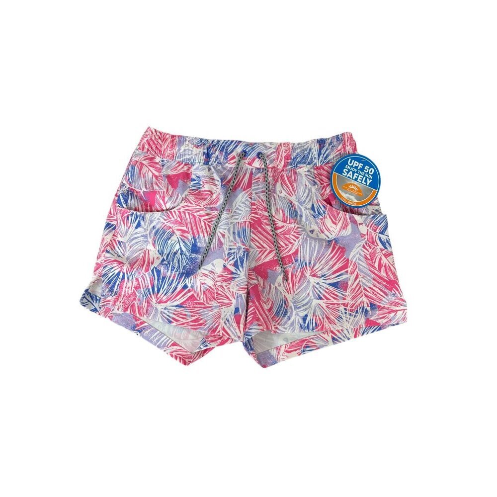 Columbia PFG Omni Shade Womens S Shorts Elastic Waist Drawstring Mesh Pockets